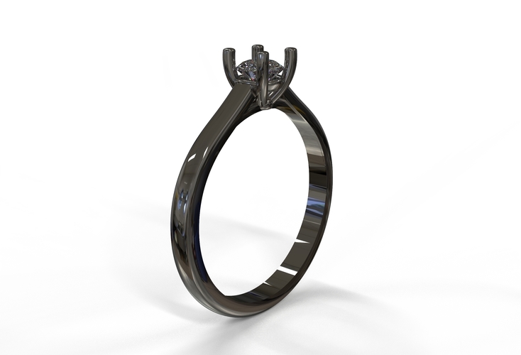 21ct diamond engagement ring  3D Print 415808