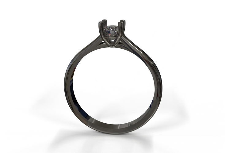 21ct diamond engagement ring  3D Print 415809