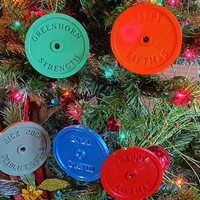 Christmas Weightplate decoration Liftmass - Thumbnail 2