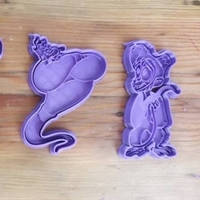 Small Set cortadores cortantes para galletitas Aladdin - cookie cutter 3D Printing 415911