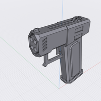 Futuristic short barrel Pistol (Combine 4BP) - Thumbnail 1