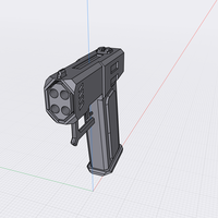 Futuristic short barrel Pistol (Combine 4BP) - Thumbnail 2