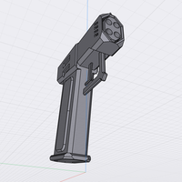 Futuristic short barrel Pistol (Combine 4BP) - Thumbnail 3