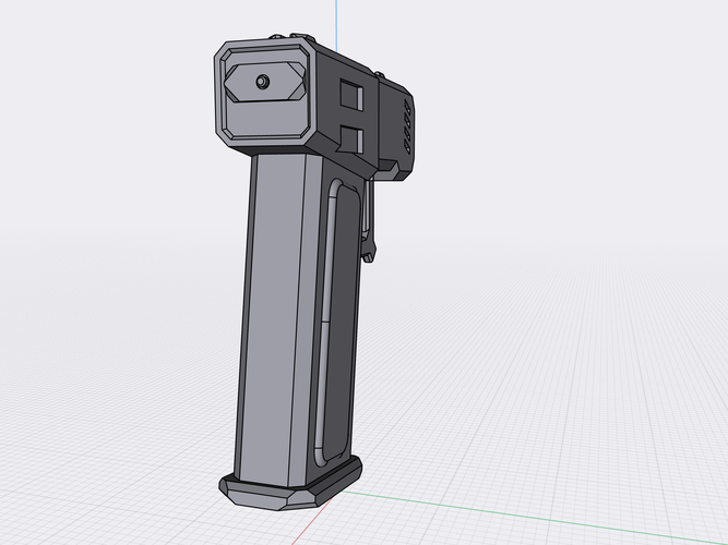Futuristic short barrel Pistol (Combine 4BP) 3D Print 415972