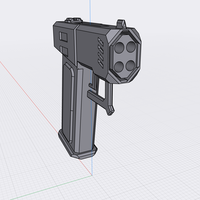 Futuristic short barrel Pistol (Combine 4BP) - Thumbnail 5