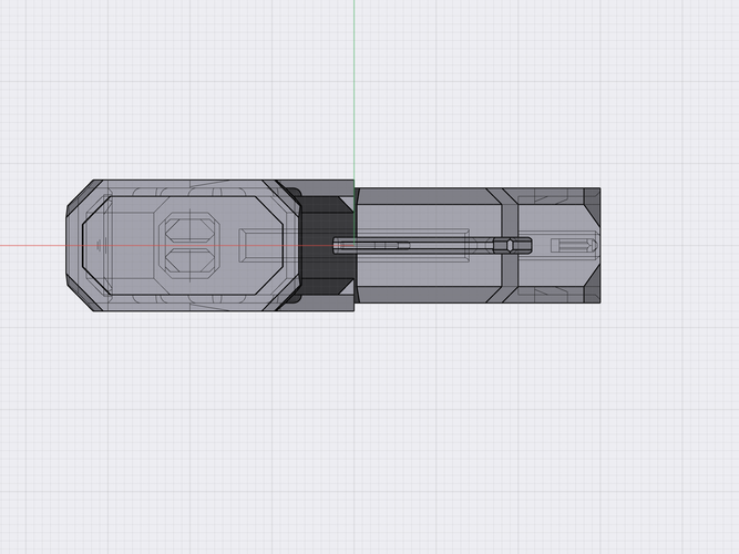 Futuristic short barrel Pistol (Combine 4BP) 3D Print 415974