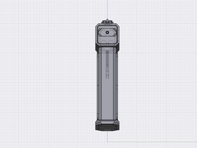 Futuristic short barrel Pistol (Combine 4BP) 3D Print 415976
