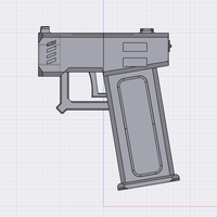 Futuristic short barrel Pistol (Combine 4BP) - Thumbnail 9