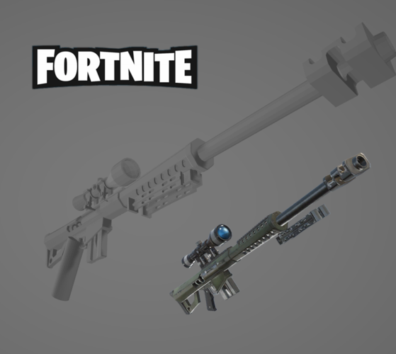 Heavy Sniper Fortnite For LEGO 3D Print 416001