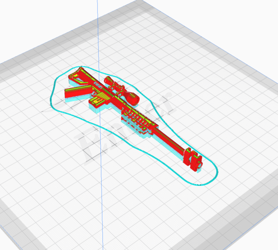 Heavy Sniper Fortnite For LEGO 3D Print 416003