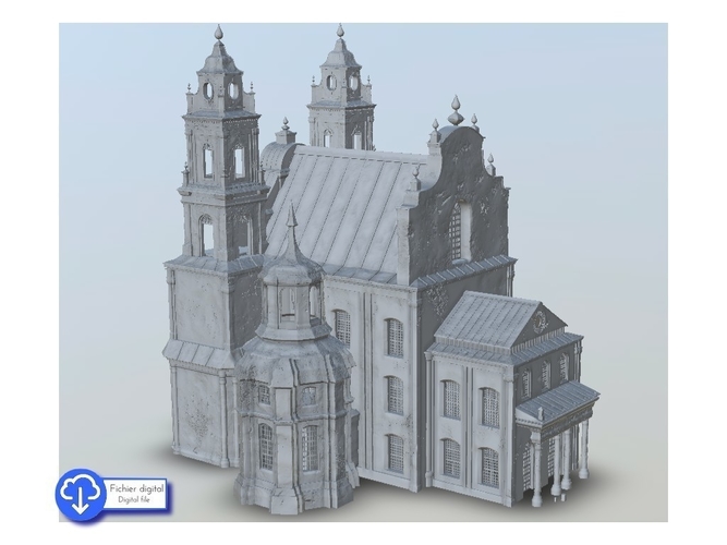 Baroque cathedral - Warhammer Age of Sigmar 3D Print 416050