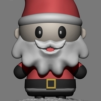 Small Santa Claus Cute Chibi 3D Printing 416217