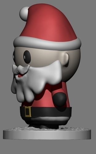 Santa Claus Cute Chibi 3D Print 416218