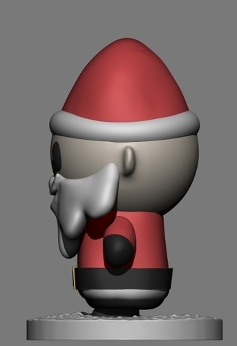 Santa Claus Cute Chibi 3D Print 416219