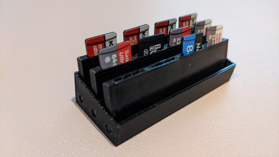 Micro SD card holder 3D Print 416224