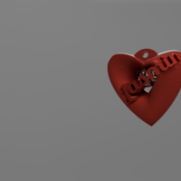 Small Heart Pendent 3D Printing 416227