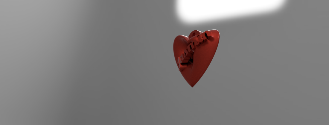 Heart Pendent 3D Print 416228