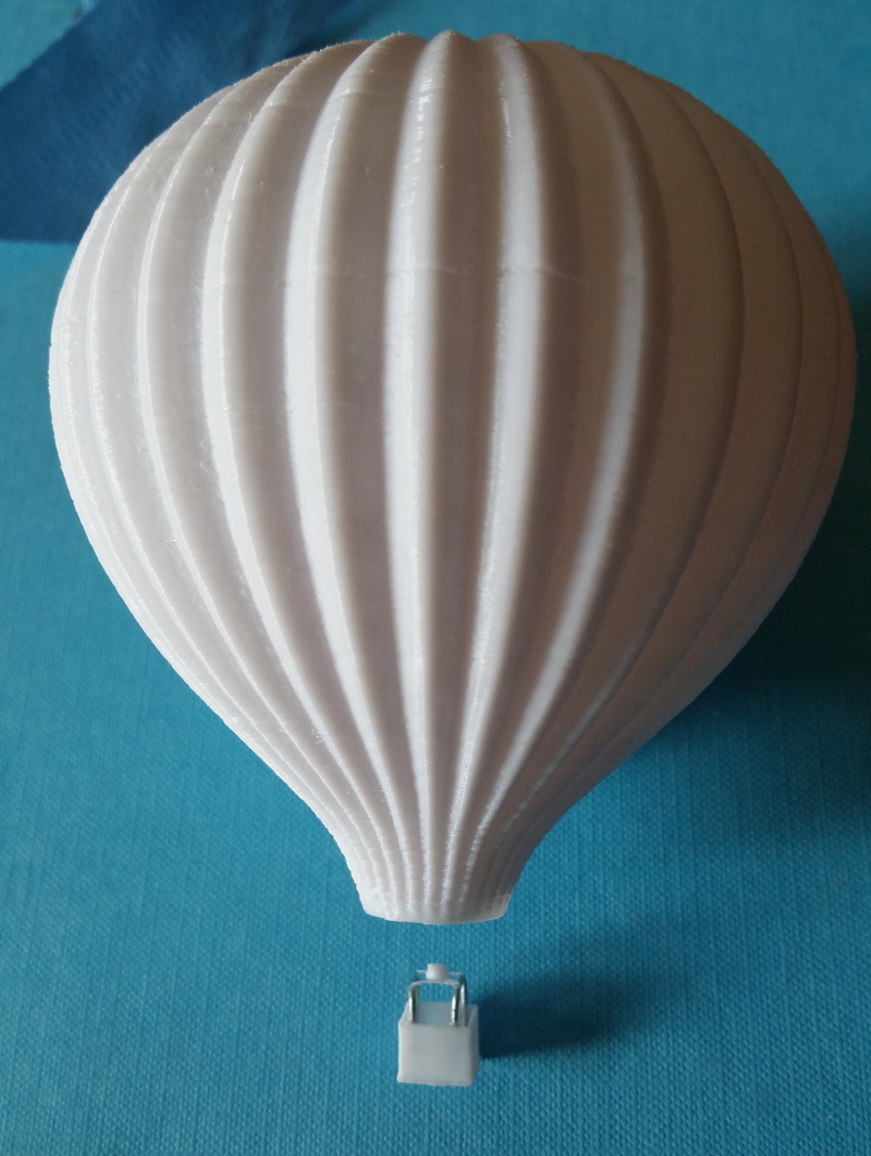 Hot air balloon N scale 1/160 or HO 1/87