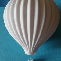 Small Hot air balloon N scale 1/160 or HO 1/87 3D Printing 416276