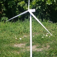 Small Wind turbine (N scale 1/160)  3D Printing 416280