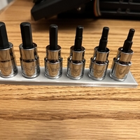 3/8in.Drive Hex Socket Organizer - Thumbnail 1