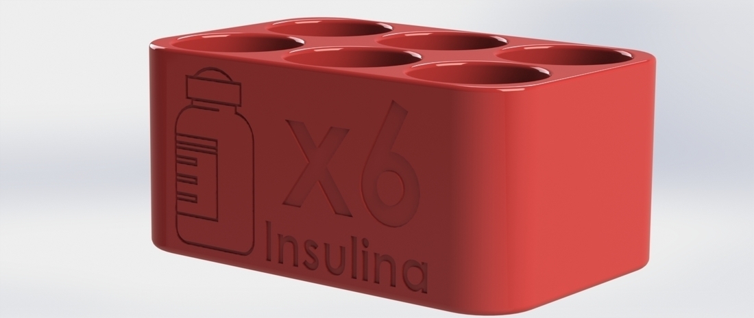 Caja para botellas de insulina (Insulin bottle box) 3D Print 416448