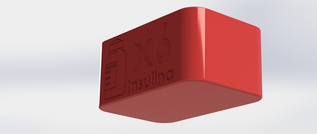 Caja para botellas de insulina (Insulin bottle box) 3D Print 416450