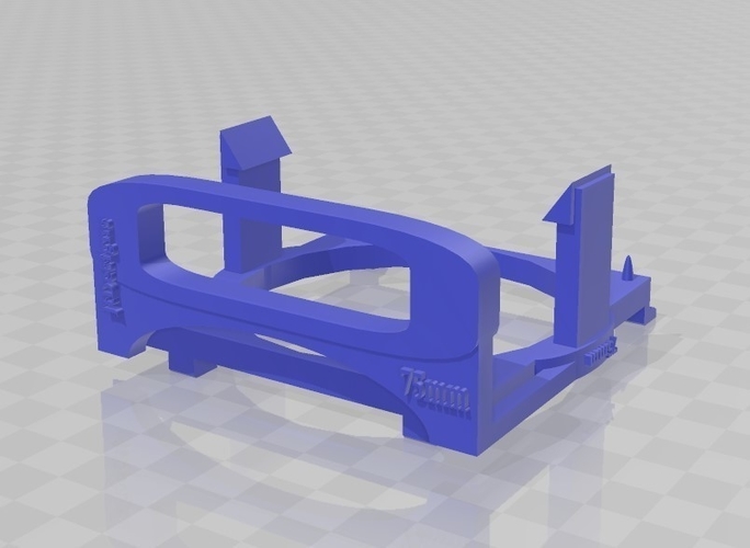 75mm Computer Fan Adapter 3D Print 416496