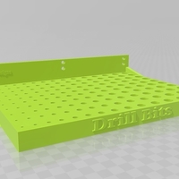 Small Drill Bit Shelf 3D Printing 416501