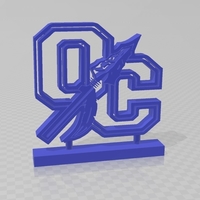 Small Oconee County Warriors 3d Stand 3D Printing 416514