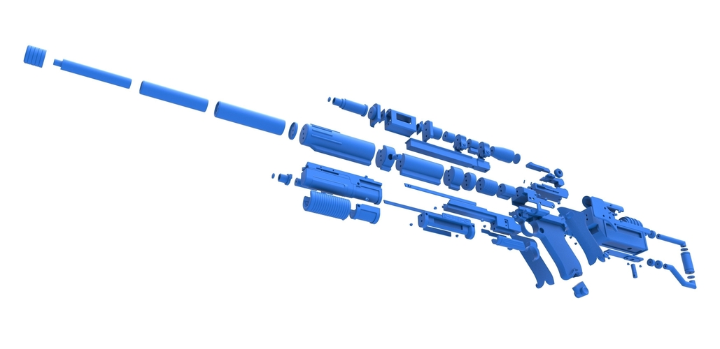 Blaster rifle A-180 from Star Wars 3D Print 416670