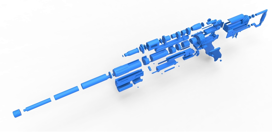 Blaster rifle A-180 from Star Wars 3D Print 416671