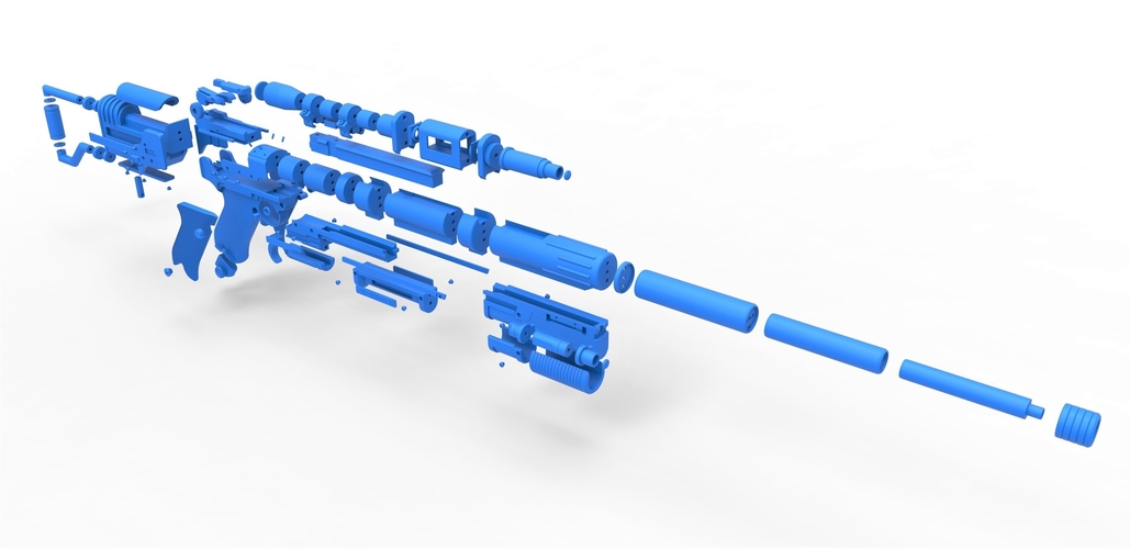 Blaster rifle A-180 from Star Wars 3D Print 416679
