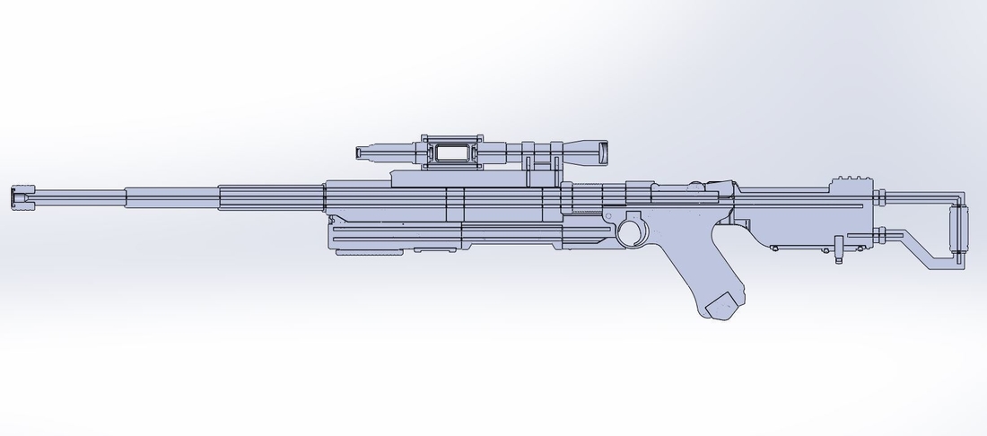 Blaster rifle A-180 from Star Wars 3D Print 416680