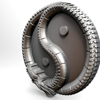 Yin yang dragon pendant - Thumbnail 7