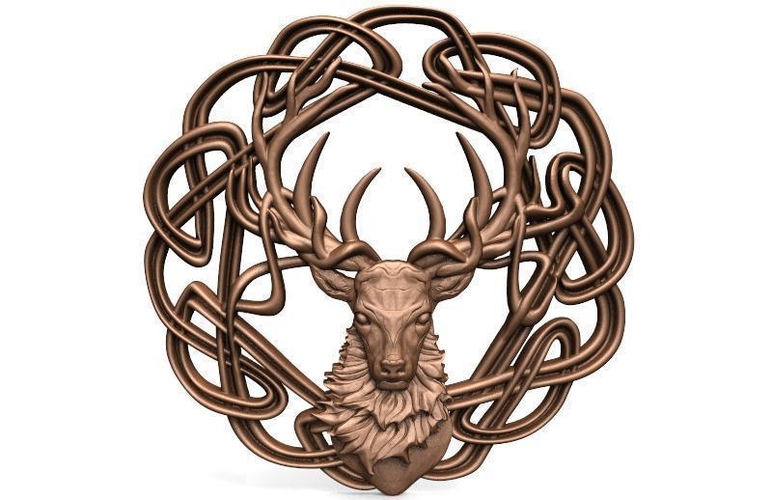 ​Celtic deer CNC 3D Print 416868