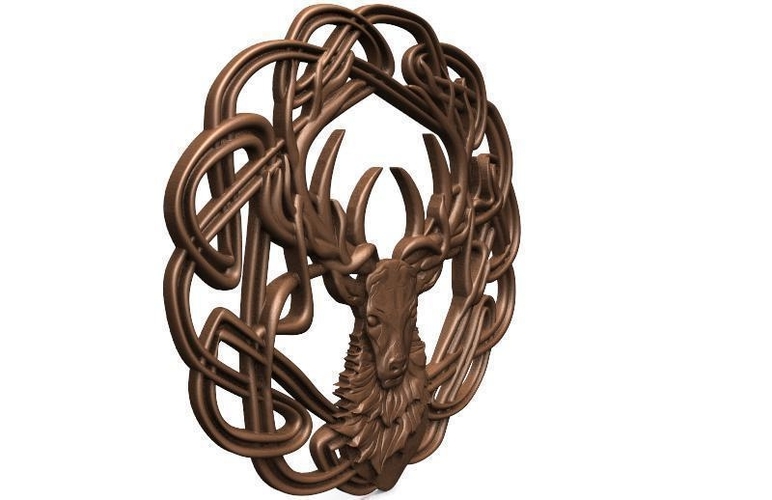 ​Celtic deer CNC 3D Print 416870