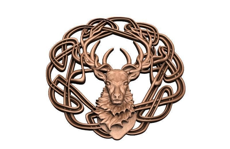 ​Celtic deer CNC 3D Print 416871