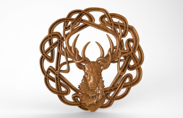 ​Celtic deer CNC 3D Print 416872