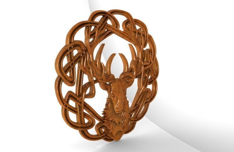 ​Celtic deer CNC 3D Print 416873