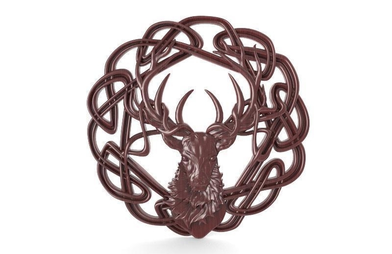 ​Celtic deer CNC 3D Print 416874