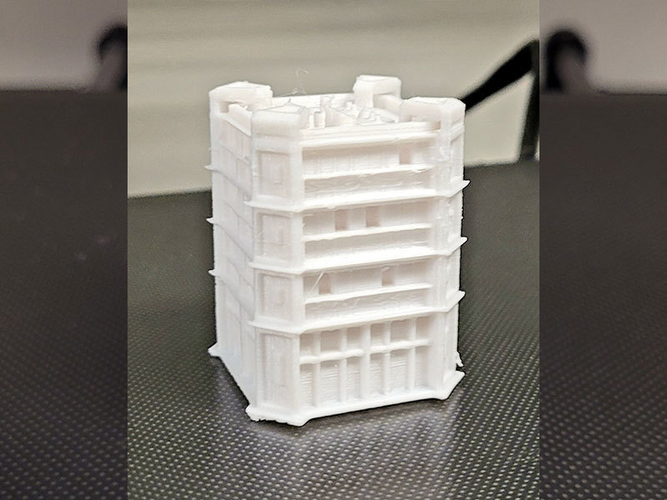 N-Scale Futuristic Buildings 3D Print 416881