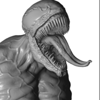 Small Venom bust STL 3D Printing 416885
