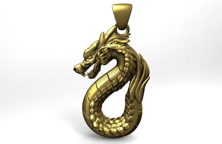 Dragon pendant 3D Print 416932