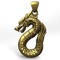 Small Dragon pendant 3D Printing 416932