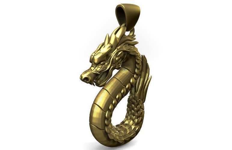 Dragon pendant 3D Print 416933