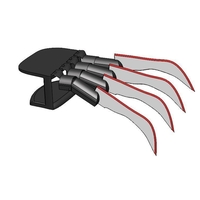 Small KNIFE FINGER, FREDDY KRUEGER CLAWS 3D Printing 417200
