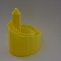 Small Logarithmic Spiral Castle 3D Printing 41722