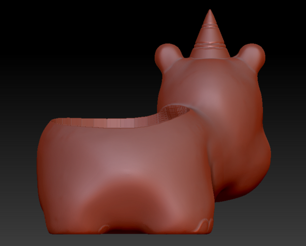 Hippopotamus Planter Pot 3D Print 417239