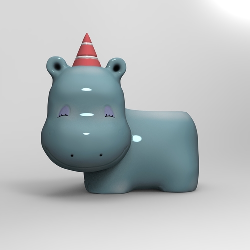 Hippopotamus Planter Pot 3D Print 417241